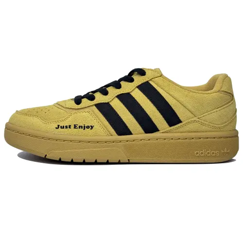 Adidas Originals Courtic Slip Resistant Abrasion Resistant Low top Skateboard Shoes Unisex Black Brown