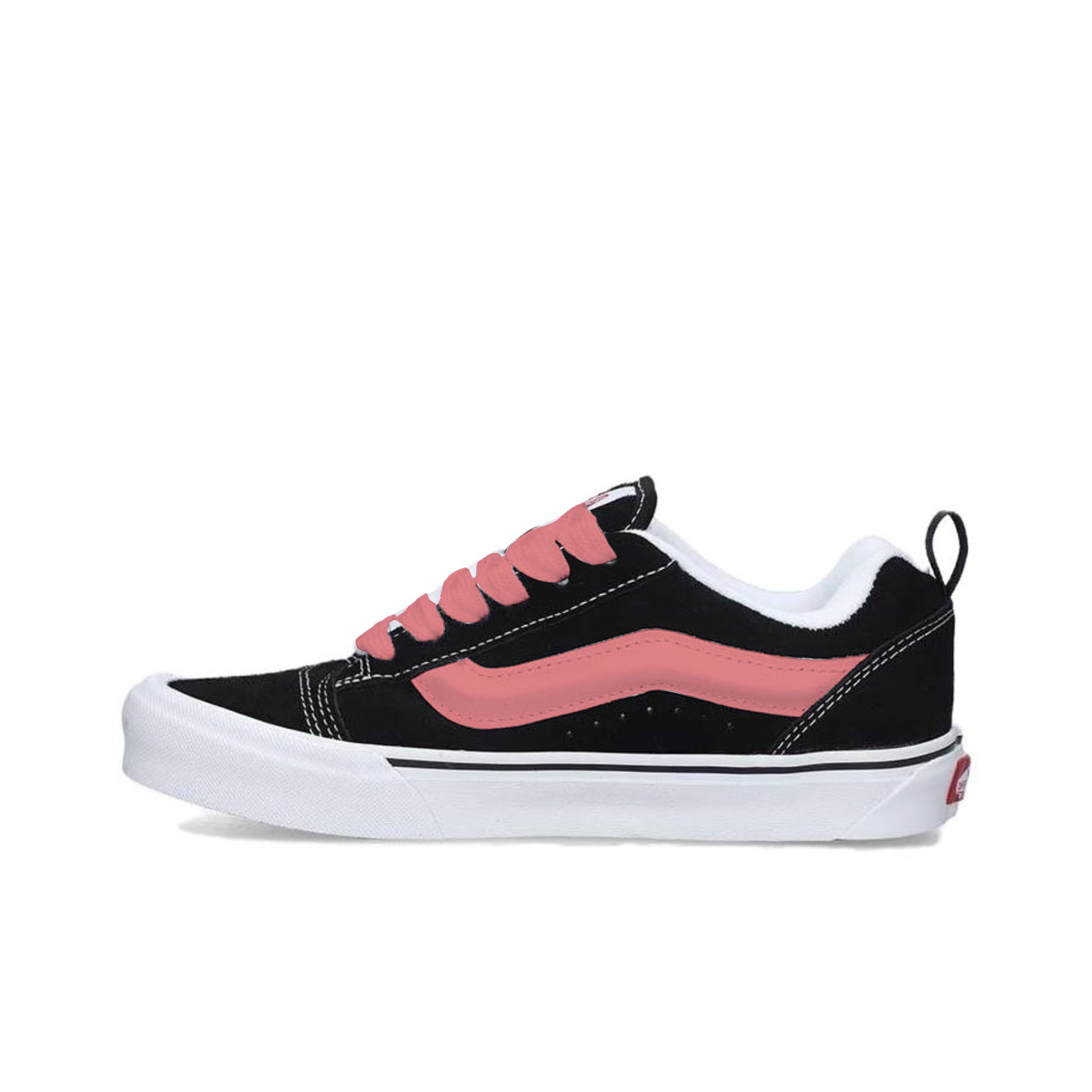 Vans Knu Skool Slip Resistant Abrasion Resistant Low top Skateboard Shoes Unisex Black Pink