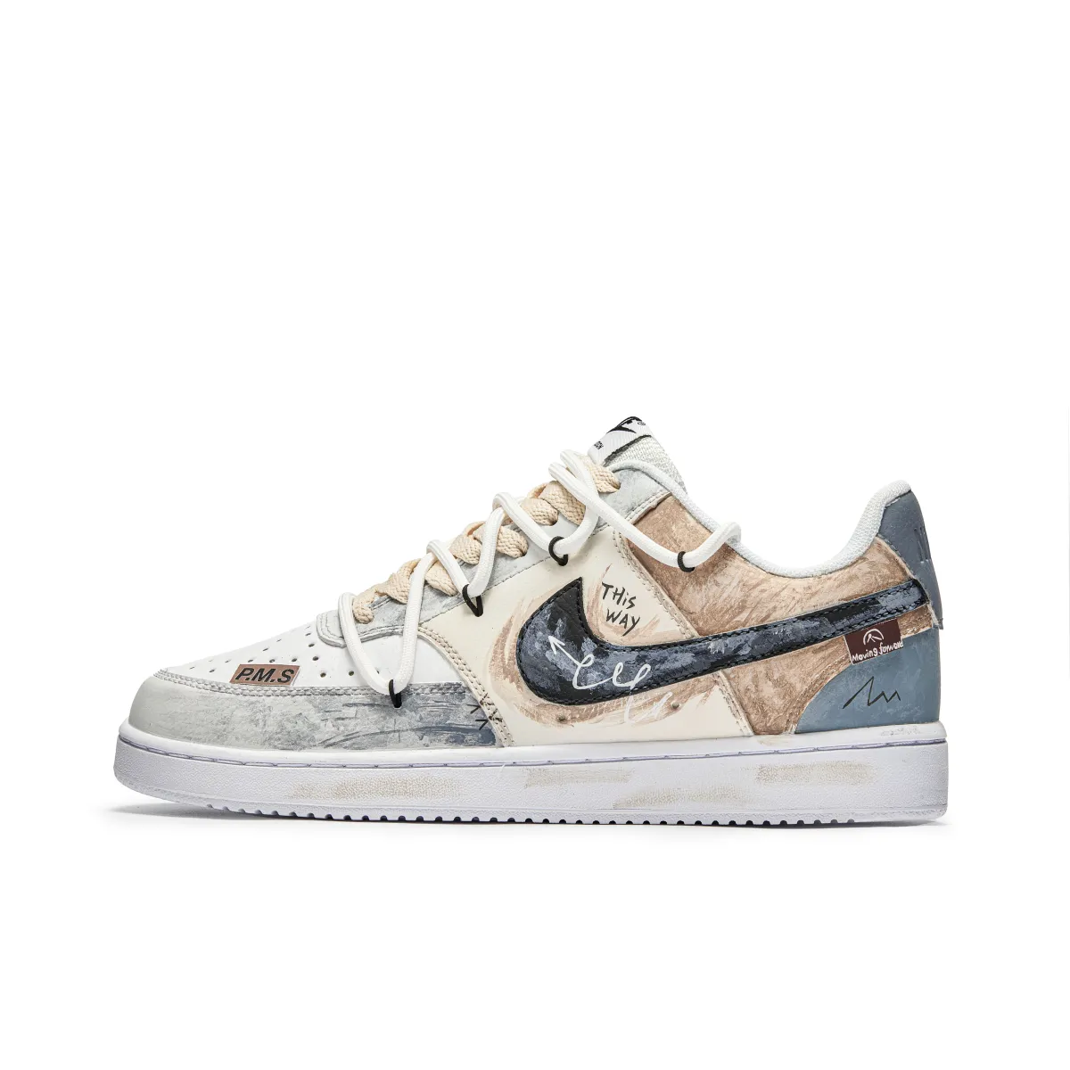 Nike Court Vision 1 P.M.S Forward Non Slip And Waterproof Slip Resistant Waterproof Low top Skateboard Shoes Men's
