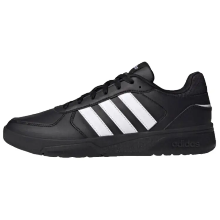 Adidas COURTBEAT Synthetic Leather Low top Skateboard Shoes Unisex Black