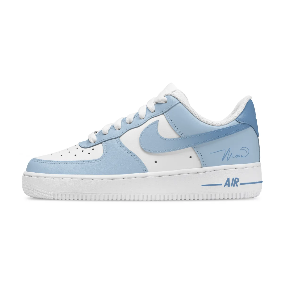 Nike Air Force 1 Blue Dream Whisper Cushioning Abrasion Resistant Low top Skateboard Shoes Unisex Blue White