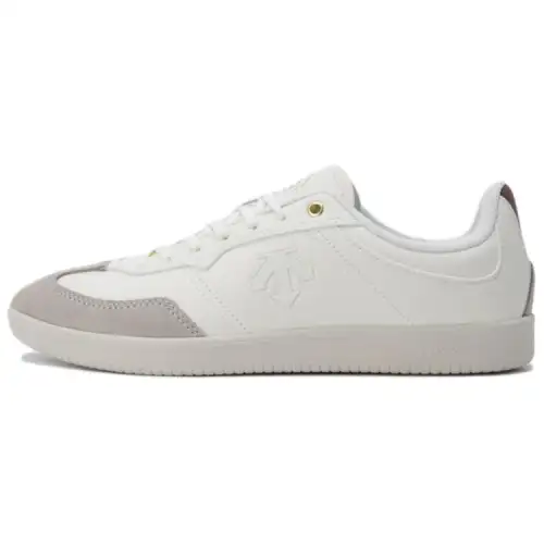 DESCENTE Slip Resistant Abrasion Resistant Slip Resistant Abrasion Resistant Low top Skateboard Shoes Unisex White