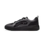 Li Ning Wheat Age Synthetic Leather Low top Skateboard Shoes Men's Black Gray