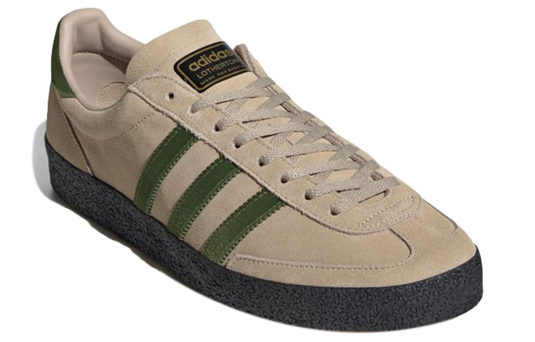 Мужские кеды adidas originals Lotherton Spzl (коричнево-зеленый) — фото 3