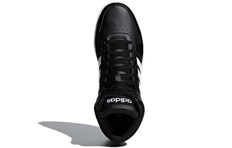 Мужские кеды adidas neo Hoops 2.0 Mid (черно-белые) — фото 5