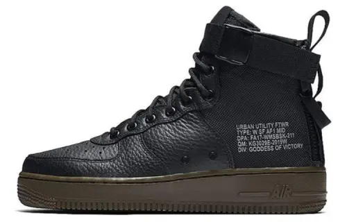 Nike Sf Air Force 1 Mid Black Dark Hazel Women's