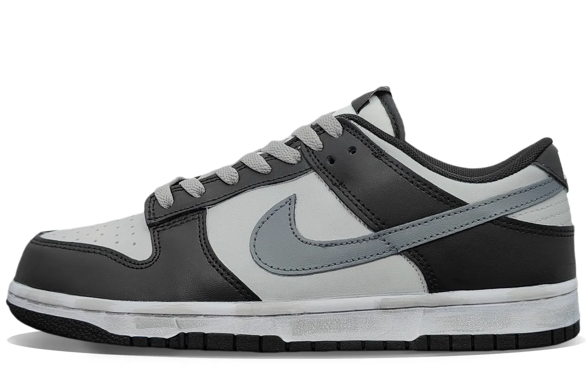 Nike Dunk Slip Resistant, Abrasion Resistant, Lightweight Low top Skateboard Shoes Unisex Black Gray