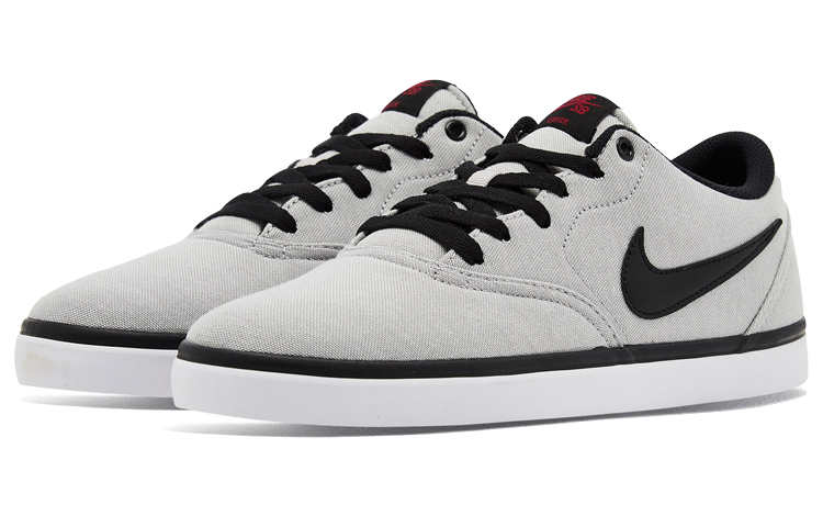 Мужские кеды Nike SB Check Solar Canvas (серые) — Серый — фото 3