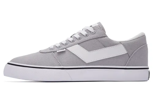Pony Skateboard Shoes Unisex Low Top Gray/White