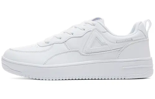 PEAK Coverage Slip Resistant, Abrasion Resistant, Lightweight, Breathable Low top Skateboard Shoes Women's All White