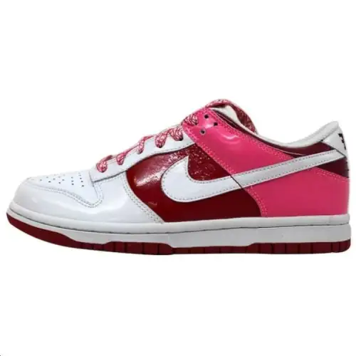 Nike Dunk Low White Varsity Red Team Red Women's