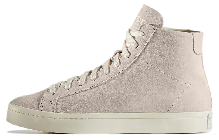 Adidas Originals CourtVantage Heel Skateboard Shoes Men's High Top Khaki