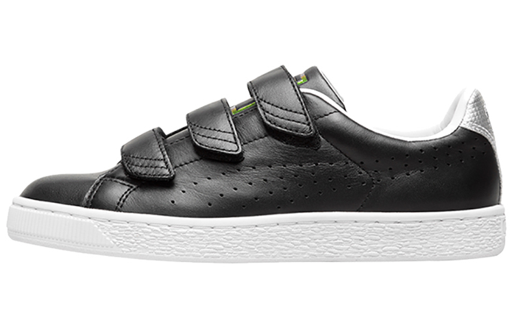 Женские кеды PUMA Basket Strap Explosive (черно-белые)