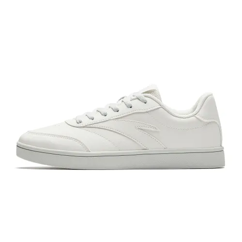 Anta Abrasion Resistant Lightweight Low top Skateboard Shoes Women's White Gray