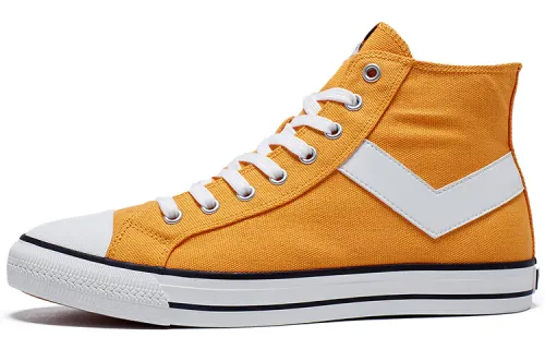 Pony Shooter High top Skateboard Shoes Women's Yellow
