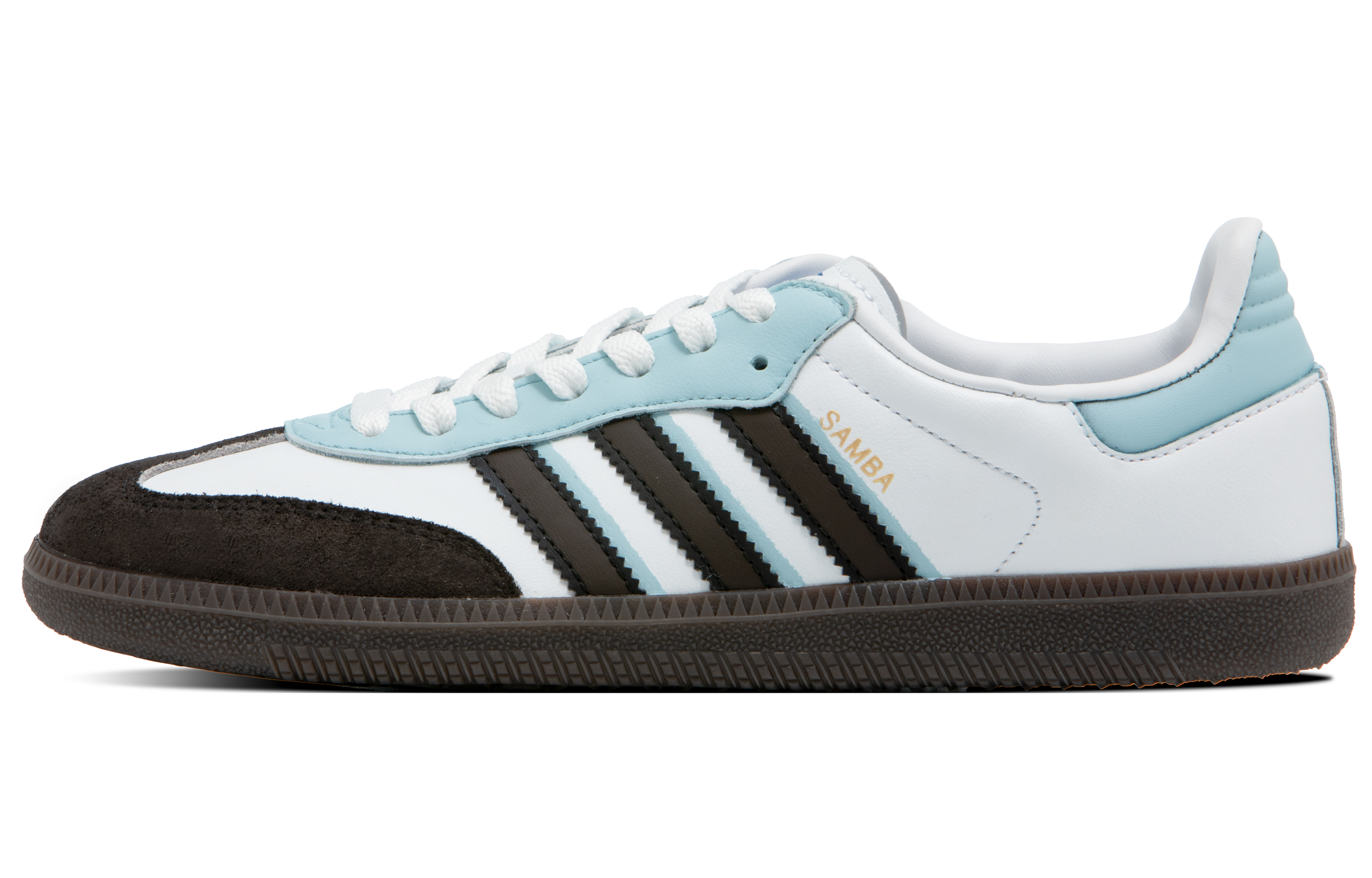 Adidas Samba Nostalgic Blue Tone Slip Resistant Abrasion Resistant Low top Skateboard Shoes Unisex Black White Blue