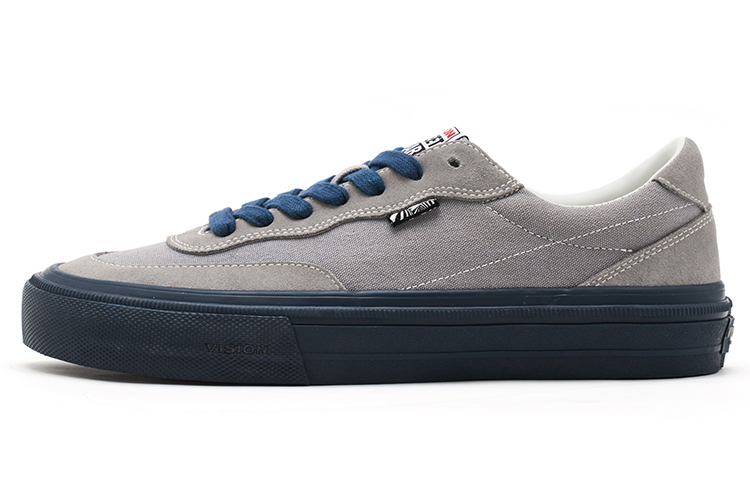 Vision Street Wear Flat Top Low top Skateboard Shoes Unisex Khaki Gray