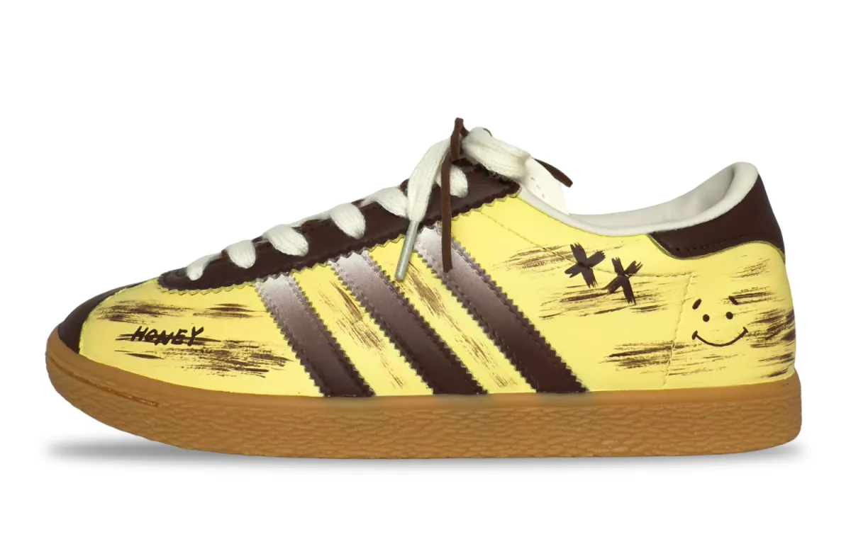 Adidas Originals Stadt Mel Winnie Abrasion Resistant Low top Skateboard Shoes Unisex Yellow