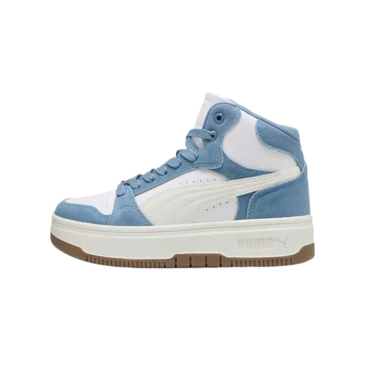 PUMA Rebound Femme Slip Resistant Slip Resistant Mid top Skateboard Shoes Women's Blue