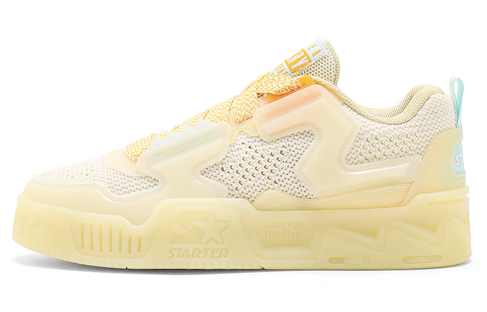 STARTER Vol Ice Drink Collection, Jelly Shoes Low top Skateboard Shoes Women's Light Yellow