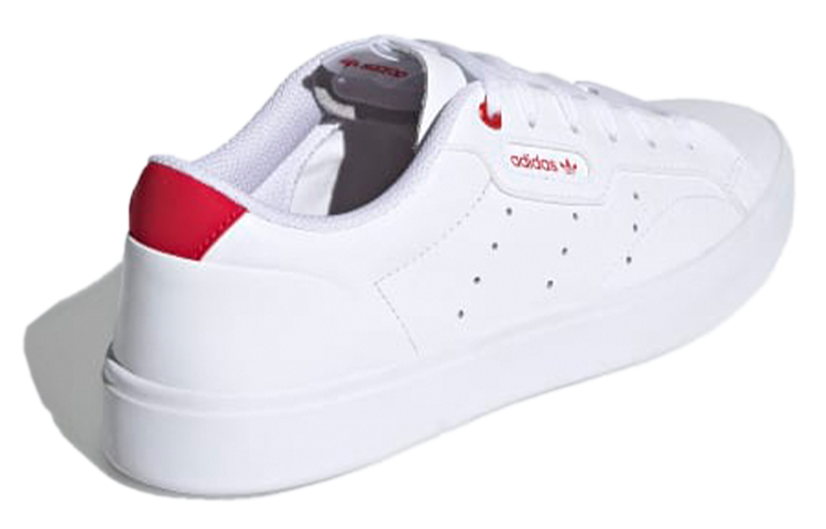 Женские кеды adidas Sleek (белый / красный) — фото 4