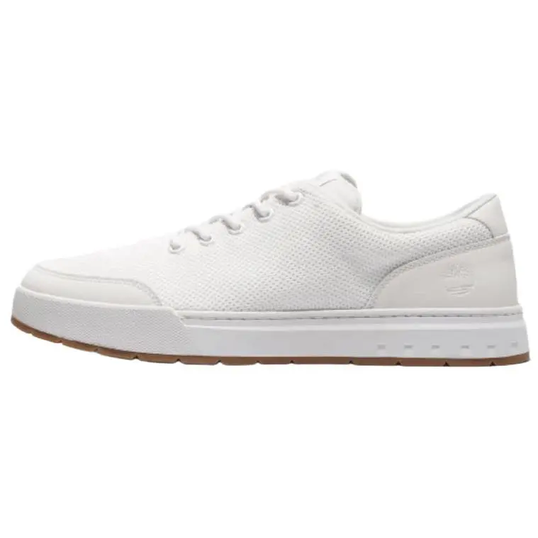 Timberland Maple Grove Slip Resistant Abrasion Resistant Low top Skateboard Shoes Men's White