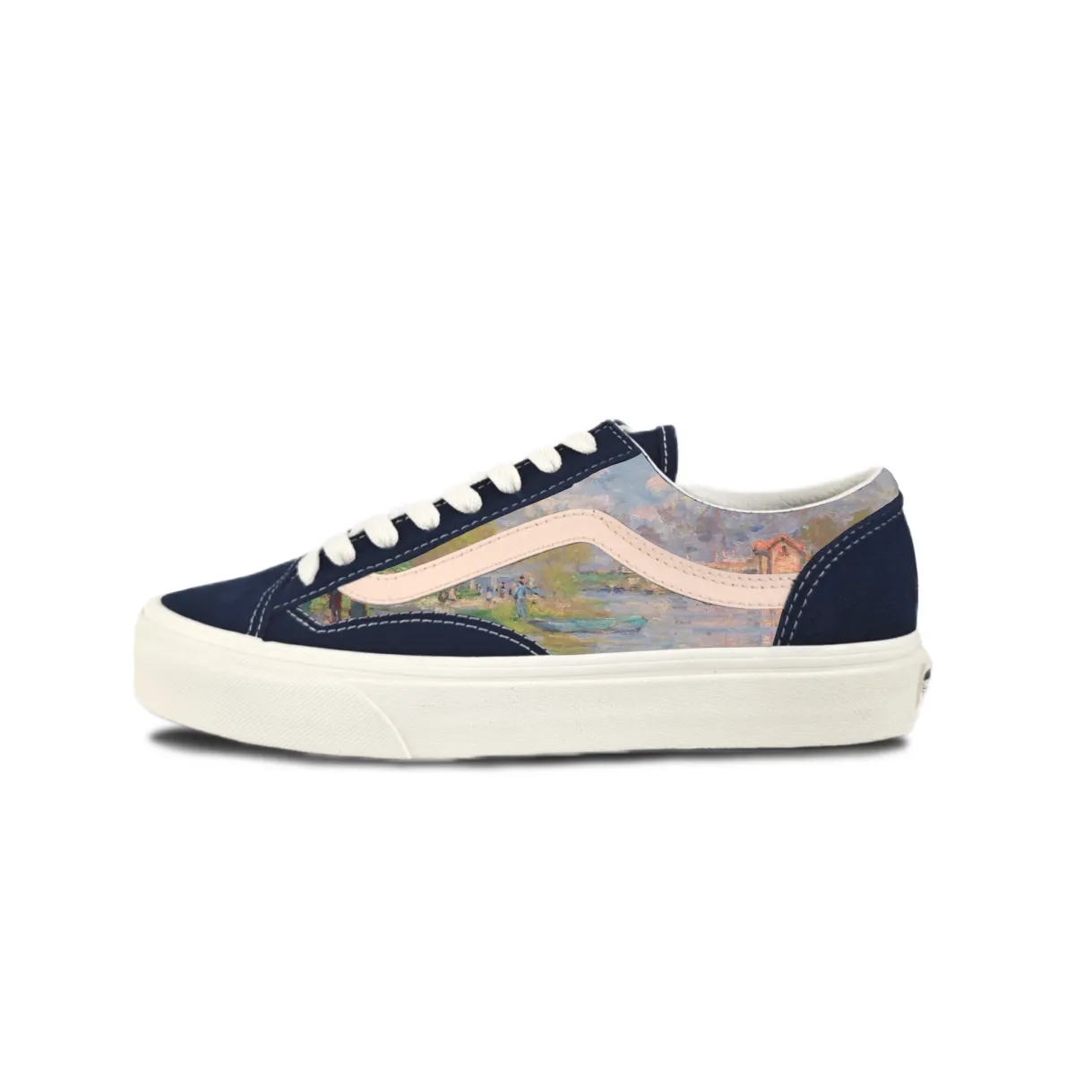 Vans Style 36 Suede Low top Skateboard Shoes Unisex Blue Gray