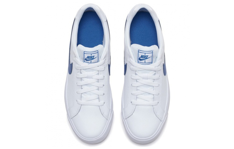 Мужские кеды Nike Court Royale ac (бело-синие) — фото 4