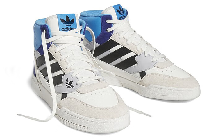 Кеды adidas Originals Drop Step (бело-сине-черные) — Белыйсинийчёрный — фото 3