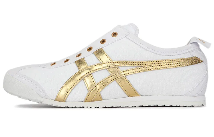 Onitsuka Tiger MEXICO 66 SLIP-ON Skate Shoes Unisex Low Top White Gold