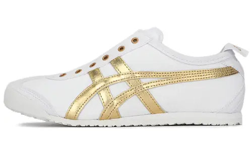 Onitsuka Tiger MEXICO 66 SLIP-ON Skate Shoes Unisex Low Top White Gold
