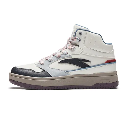 Anta Life Collection Slip Resistant Abrasion Resistant Slip Resistant Abrasion Resistant Mid top Skateboard Shoes Men's