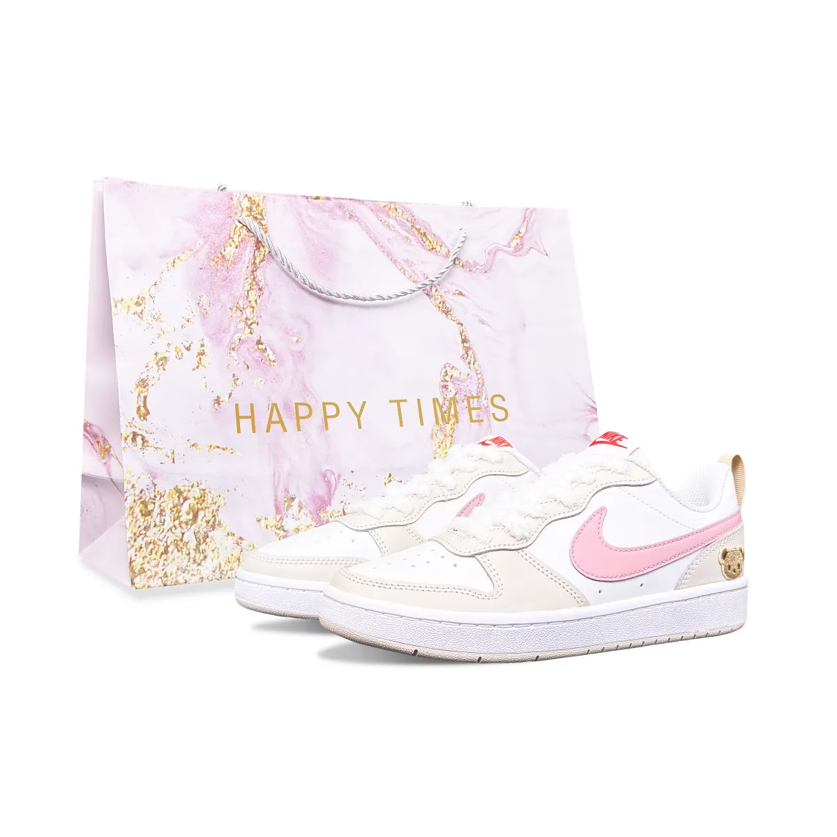 Nike Court Borough Shopping Bag, Milk Candies Bear Abrasion Resistant Abrasion Resistant Low top Skateboard Shoes