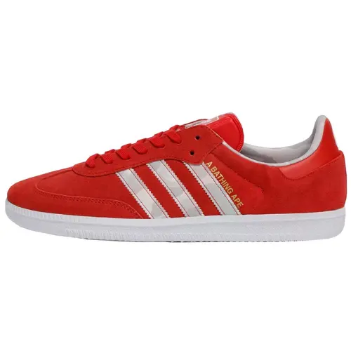 Adidas Samba Low X A Bathing Ape Red