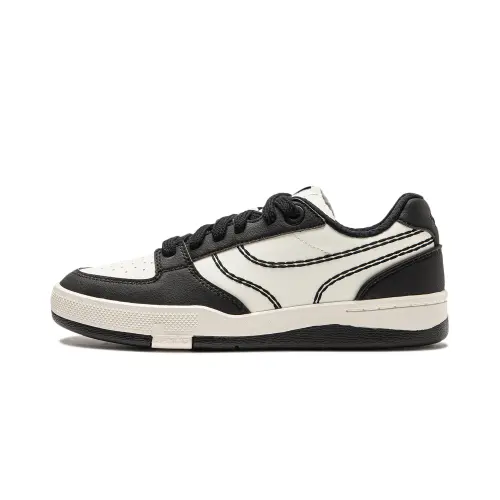 Li Ning Zhengrong Non slip Lightweight Low top Skateboard Shoes Women's White Black