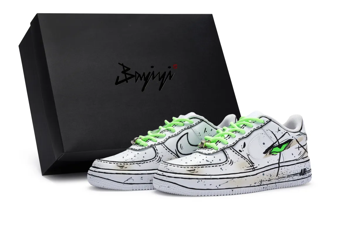 Nike Air Force 1 Low 811 Manufacturing, Three Thousand Worlds, Special Shoe Box Low top Skateboard Shoes GS