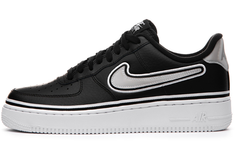 Nike Air Force 1 07 LV8 Sport NBA PU Wrapped warmth, anti-slip, impact resistance, wear resistance, balance increase, low tops, shoes, men's black and white