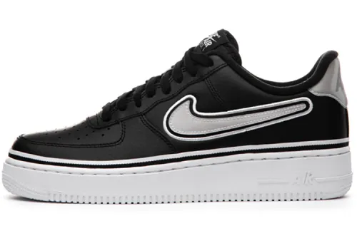 Nike Air Force 1 07 LV8 Sport NBA PU Wrapped warmth, anti-slip, impact resistance, wear resistance, balance increase, low tops, shoes, men's black and white