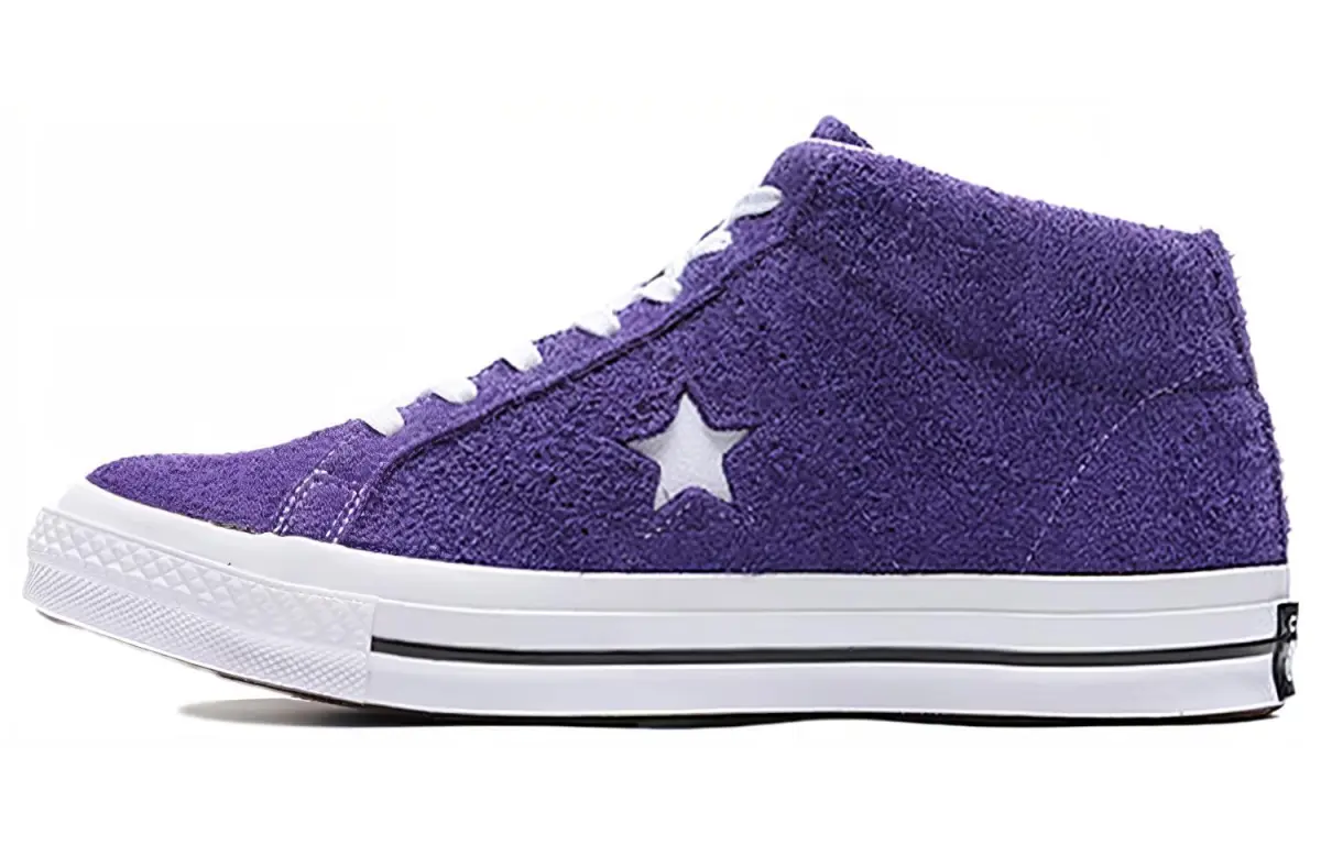 One Star Converse Mid 'Purple Fuzz'