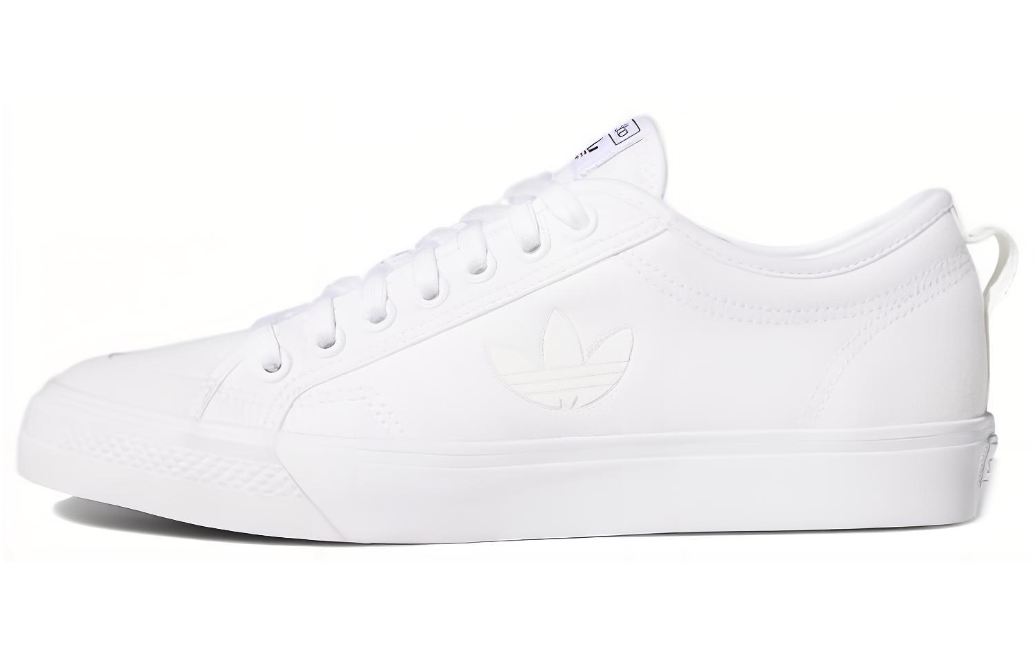 Кеды adidas originals NIZZA Trefoil (белые) — фото 1