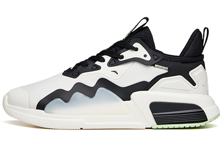 Anta Breathable Low top Skateboard Shoes Men's White Black