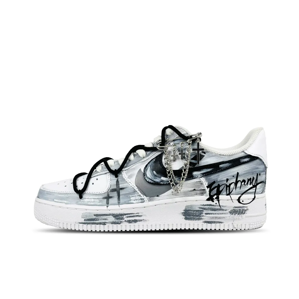 Nike Air Force 1 Slip Resistant Cushioning, Impact Resistance, Abrasion Resistant Low top Skateboard Shoes Unisex