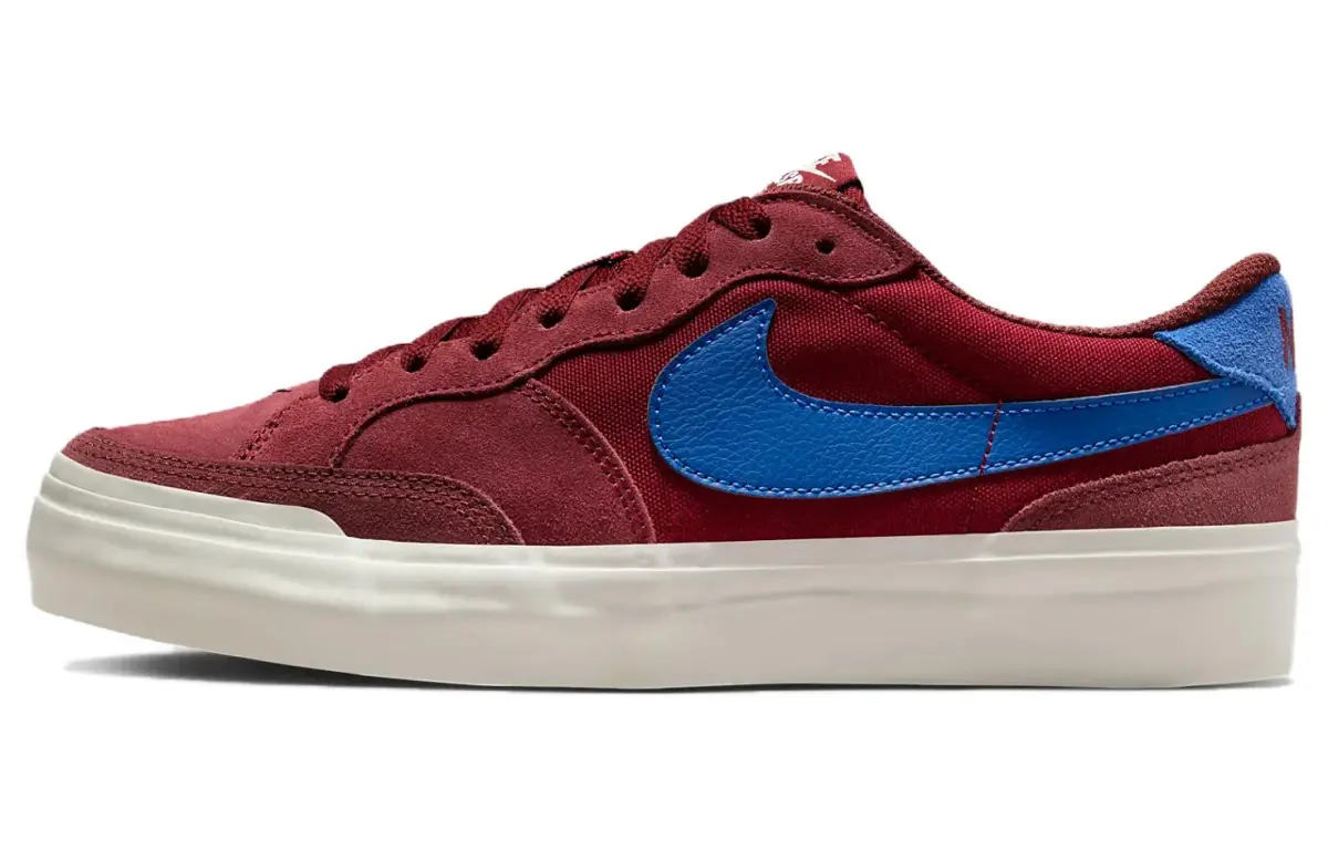 Nike SB Zoom Pogo Slip Resistant Cushioning Slip Resistant Cushioning Low top Skateboard Shoes Women's Red Blue