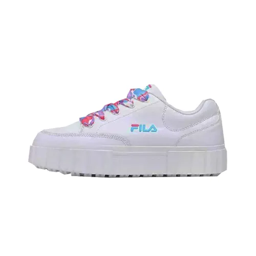 FILA Low top Skateboard Shoes Unisex White Pink