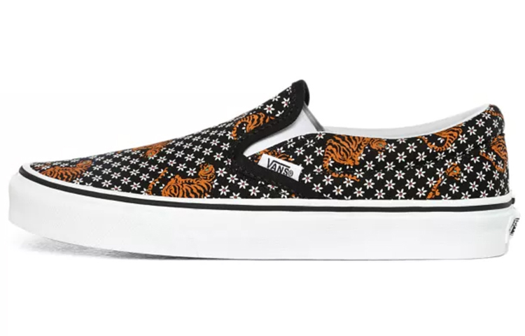 Слипоны Vans slip-on (черно-белые)
