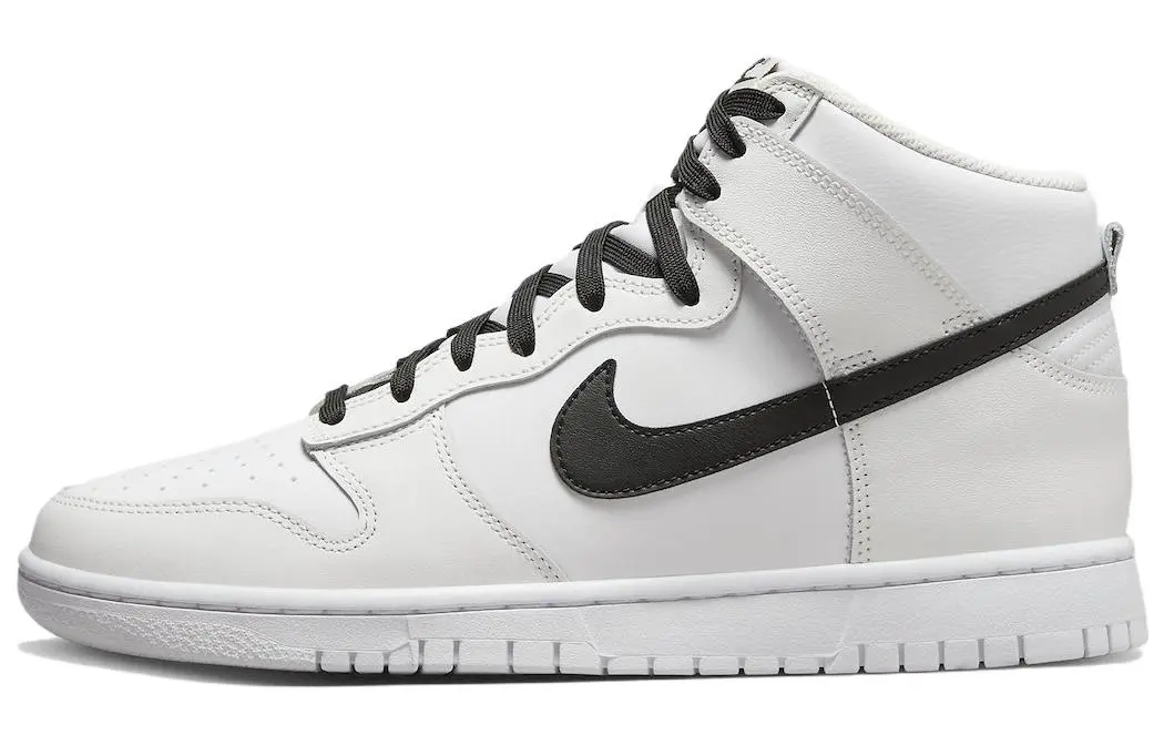 Nike Dunk White Panda Leather Casual Abrasion Resistant Lightweight Wear resistant And Lightweight High top