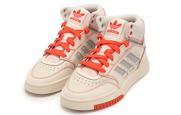 Женские кроссовки adidas originals Drop Step (белый / оранжевый) — фото 3