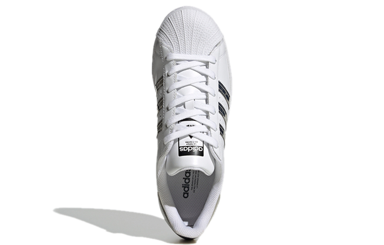 Женские кеды adidas originals SUPERSTAR (бело-серебряные) — фото 5