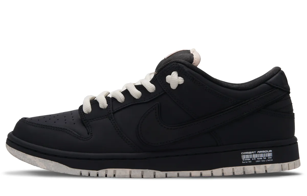Nike Dunk SB Slip Resistant Abrasion Resistant Slip Resistant Abrasion Resistant Low top Skateboard Shoes Unisex Black
