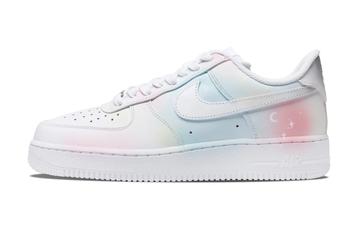 Nike Air Force 1 Dream Macarons Slip Resistant Abrasion Resistant Low top Skateboard Shoes Men's Blue